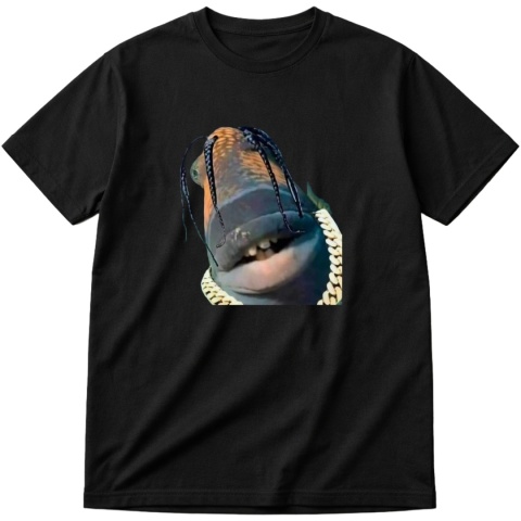 Koszulka z nadrukiem Travis Scott Fish