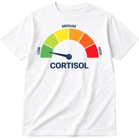 Koszulka z nadrukiem Low Cortisol